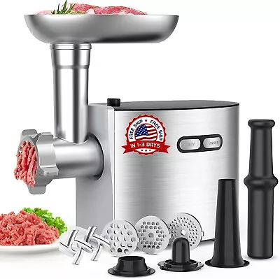 Maquina Para Moler Cortar Carne Embutido Molinillo Automatico 2600 W Nuevo 2023 • $189.98