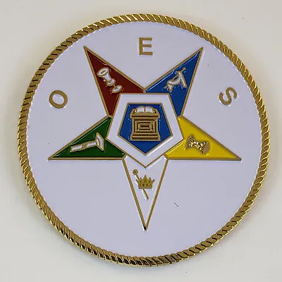 Mini Auto Emblem Order Of The Eastern Star OES (SCA-1504) Freemason Mason • $7.99