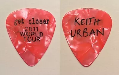 Keith Urban Pink Pearl Guitar Pick #2 - 2011 Get Closer Tour • £9.63
