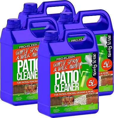 £29.95 • Buy ProKleen Patio Cleaner  25% Stronger Fluid Mould Algae Killer Fencing Paving 20L