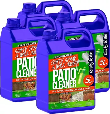 £29.95 • Buy ProKleen Patio Cleaner  25% Stronger Fluid Mould Algae Killer Fencing Paving 20L