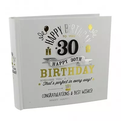 Signography 30th Birthday Photo Album - Men/Women Birthday - Friends 30th Gift • £17.99