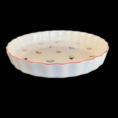 Villeroy & Boch Petite Fleur 9  Quiche Multi Flower Sprigs • $26.06