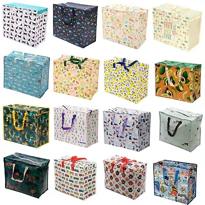 £6.99 • Buy Extra Large Jumbo Zip Up Laundry Shopping Bags Children Toy Storage Reusable Bag