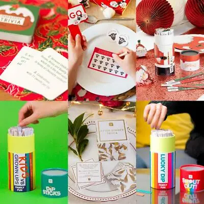 Christmas Table Games | Dipsticks Trivia Bingo Family Kids Party Fun • £10.15