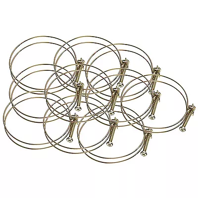 $38.61 • Buy Wire Hose Clamp 10pc Dust Hood Collection System Vacuum Fastener 2.5in Dia New