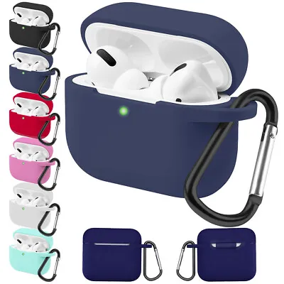 $6.56 • Buy For Apple Airpods Pro / 2nd / 1st Gen Charging Soft Silicone Case Keychain Cover