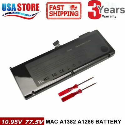 Battery For APPLE MacBook Pro 15  A1286 Series 2011 2012 A1382 MC721 MC723 • $24.59