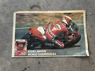Eddie Lawson World Champion 84 Card Poster 32”x20” • £40