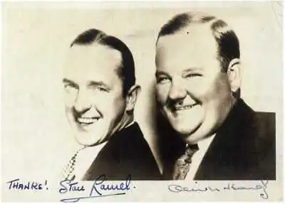 STAN LAUREL & OLIVER HARDY Signed Photograph - Comedy Film Actors - Preprint • £4.50