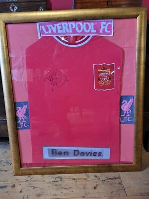 £130 • Buy Signed Liverpool T-shirt By Ben Davis, Now  Playing For Rangers