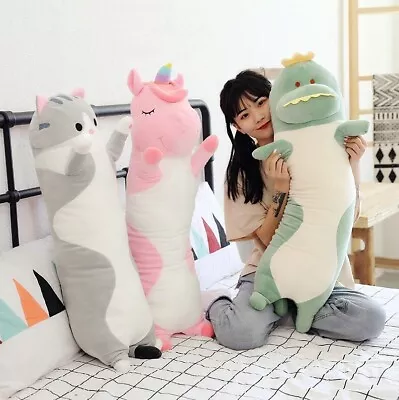 80CM Long Body Pillow For Kids Animal Dinosaur Unicorn Cat AU STOCK • $39.99