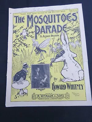 The Mosquitoes Parade 1899 Sheet Music Rabbit Playing Violin To Marching Bugs  • $22