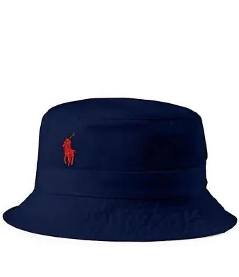 Polo Ralph Lauren Men's Cotton Chino Bucket Hat - Navy - Large / XL • $41.75