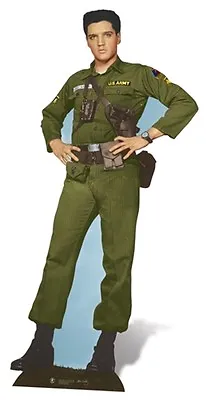 Elvis Presley The King Army Days Cardboard Fun Cutout 186cm Tall-At Your Party • $49.79