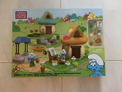 Mega Bloks 10732  The Smurfs - Deluxe Smurf Village BRANDNEW • $116.58