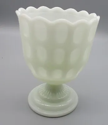 E. O. BRODY CO.~White Thumbprint Milk Glass Compote Dish Candy Dish Vase M4200 • $9.99