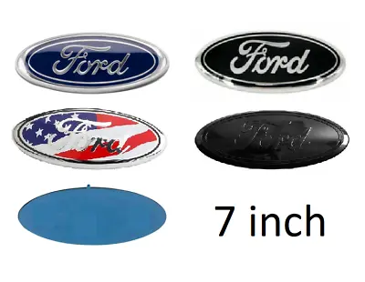 FORD 7 Inch Front Grille Tailgate Logo Emblem 3D Oval 3M Adhesive F150 F250 F350 • $17.99