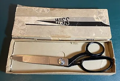 Vintage Wiss Newark NJ Pinking Shears Sewing Scissors Model C In Original Box • $9.99