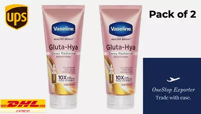 Vaseline Gluta-Hya Dewy Radiance Serum-In-Lotion 200ml (Pack Of 2) • $25