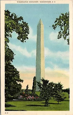 Washington Monument Dc Cancel Wob Civil War Pm Wob Note Postcard • $3