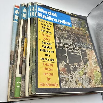 1966 Model Railroader Magazine Lot Of 11 Y8 • $25