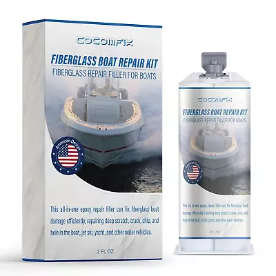 Marine Fiberglass Repair Kit For Boats (White) Gel Coat Repair Kit For Boats... • $28.99