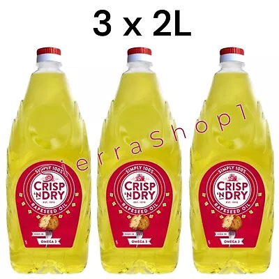 3 X 2L Crisp N Dry Vegetable Oil • £26.99