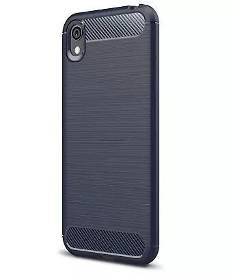 For HUAWEI Y5 2019 CARBON FIBRE CASE SHOCKPROOF SLIM HEAVY DUTY BLACK COVER Y 5 • $10.59