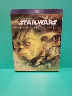 Star Wars: The Prequel Trilogy (Blu-Ray) Episodes I-III 3-Disc Boxed Set NEW • $42.50