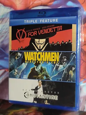 $7.99 • Buy Brand New V For Vendetta / Watchmen / Constantine (Blu-ray, 2005) Factory Sealed