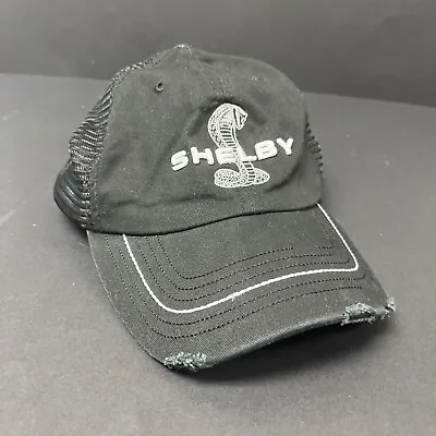 Shelby Cobra Hat Black One Size Trucker Adjustable Pin Stripe • $15
