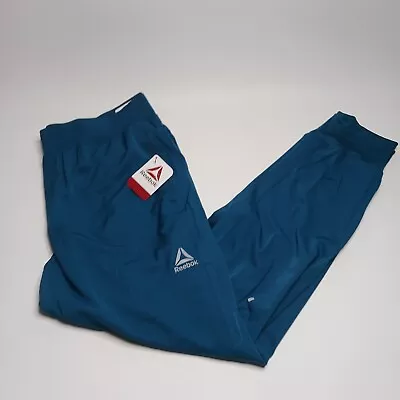 Reebok Distance Woven Jogger Pant Mens Size L (Blue Coral) With Pockets • $17.90