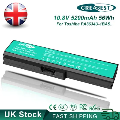 Battery For Toshiba Satellite C650 C660 C670 L630 L650 L670 L770 U400 U500 M800  • £314.95