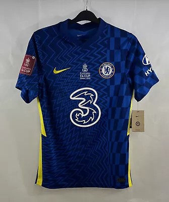 BNWT Chelsea FA Cup Final 2021 Home Football Shirt 2021/22 Adults Small Nike D55 • £129.99