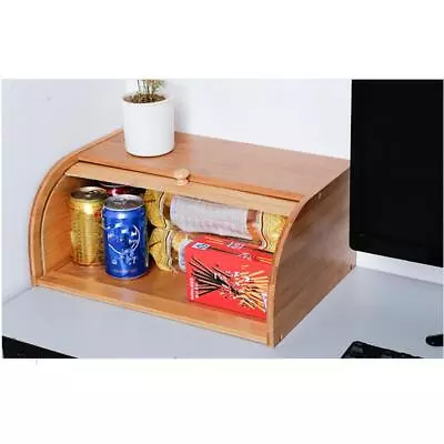 Vintage Bin Wooden Bread Storage Retro Home Kitchen • $125.40