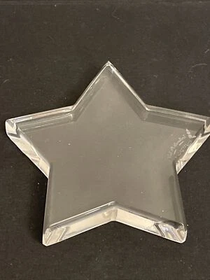 $12.75 • Buy Val St. Lambert  Laslo Crystal Star Paperweight  4 1/2 