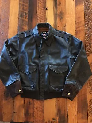 Size 42 Type A-2 Flight Bomber Jacket Vintage Flyer's By U.S Wings Made In USA • $250