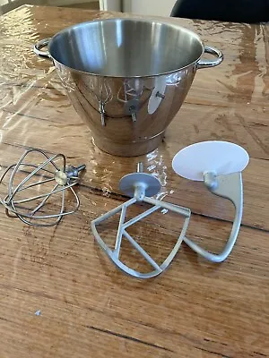 Kenwood Chef Mixer Bowl And Attachments  • $70