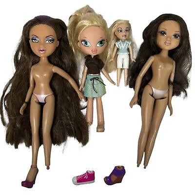 MGA Bratz Doll Lot Of 4 Nude Teen Cloe Yasmin Shoes 2010 Moxie Girls Sophina • $14.96