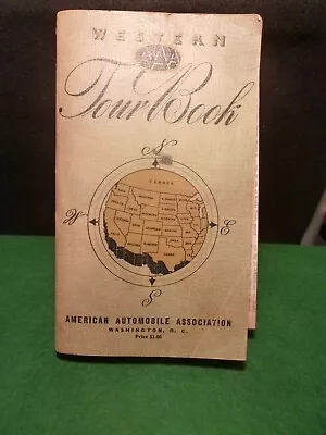 AAA Western USA Tour Book 1941  Big Map And Fanfold Mileage Pullout 652 Pages • $9.99