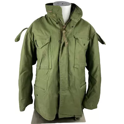 USA M65 Parka Mens Medium Extreme Cold Weather Winter Coat Fur Ruff Hood • $99.95