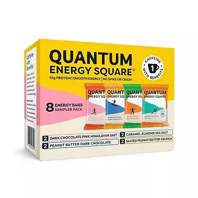 Quantum Energy Squares Bar Variety Pack 4 Flavor 8-1.69 Oz • $21.12