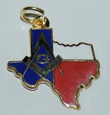 Vintage MASONIC Shriners Freemason Fraternal Pendant - Texas G (God / Geometry)  • $9.99