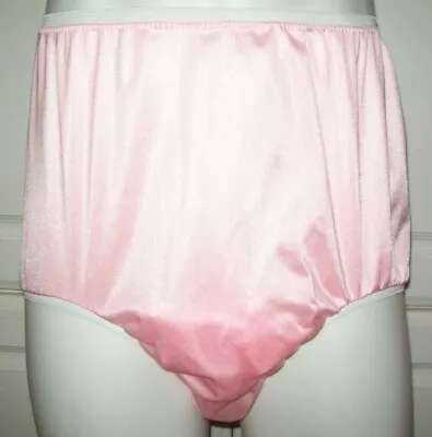 PINK Nylon Tricot (2 LAYER 6  SLEEVE) PANTY *  24-38  Waist * Sides 10  * MEN • $41.99