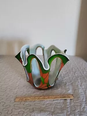 Makora Krosno Handerchief Vase Glass • $50