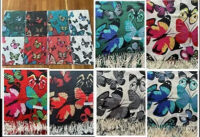 $6.99 • Buy Women's 100% Pashmina Scarf Wrap Shawl Butterfly Floral Flower Cashmere Soft 