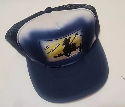 Vintage LAKE SHELBYVILLE Mesh Rope Snapback Trucker FISHING Graphic 80s Hat Cap • $19.99