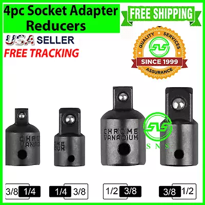 4-pack 3/8  To 1/4  1/2 Inch Drive Ratchet SOCKET ADAPTER REDUCER Air Impact Set • $6.59