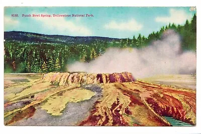 $2.85 • Buy Antique Postcard Punch Bowl Spring Yellowstone National Park 1918